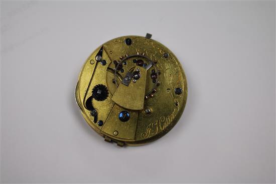 Six assorted pocket watch movements including Frodsham, Thomas Russell & Son, F. Hatton & Jules Jurgensen